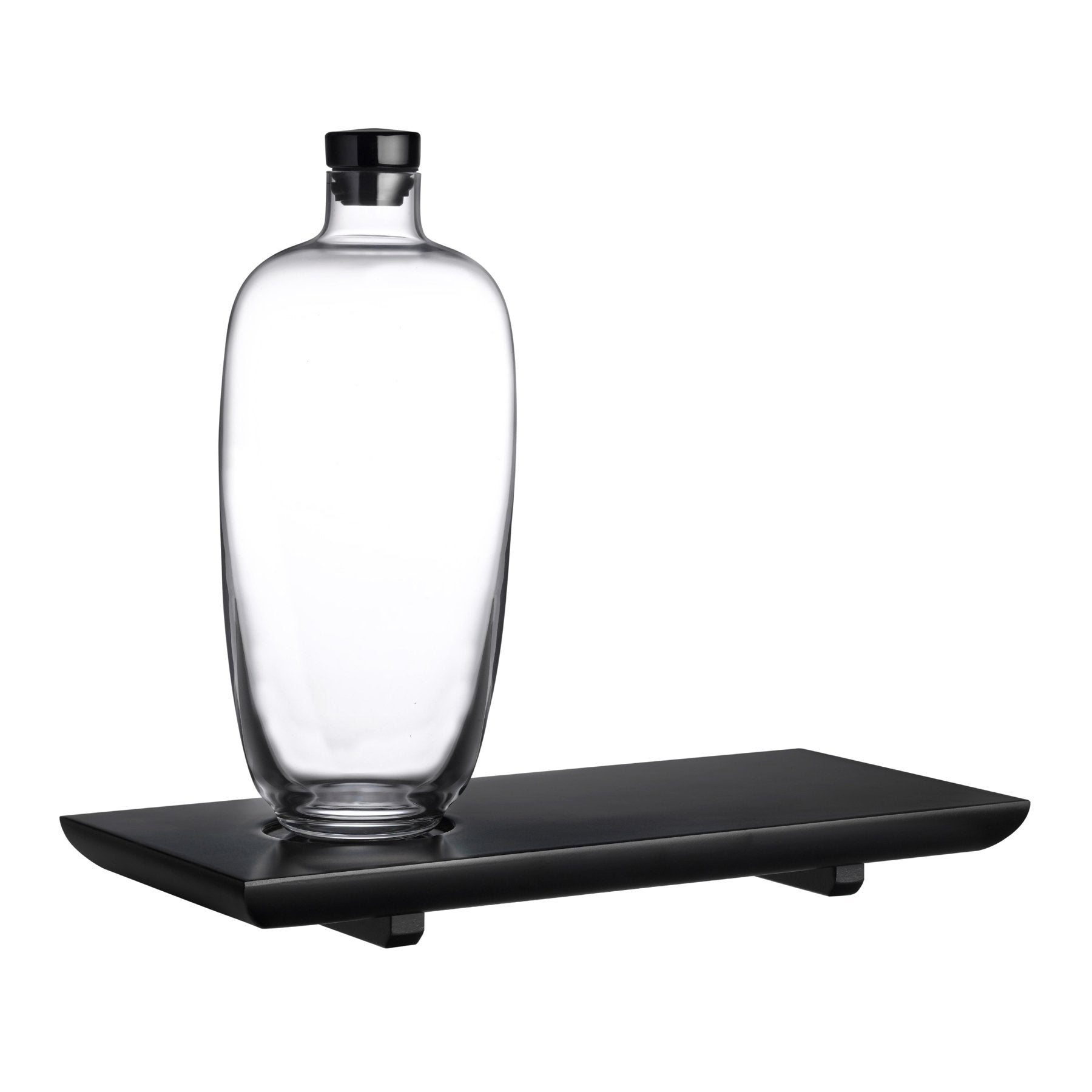 Kanpai Whiskey Decanter with Wooden Tray