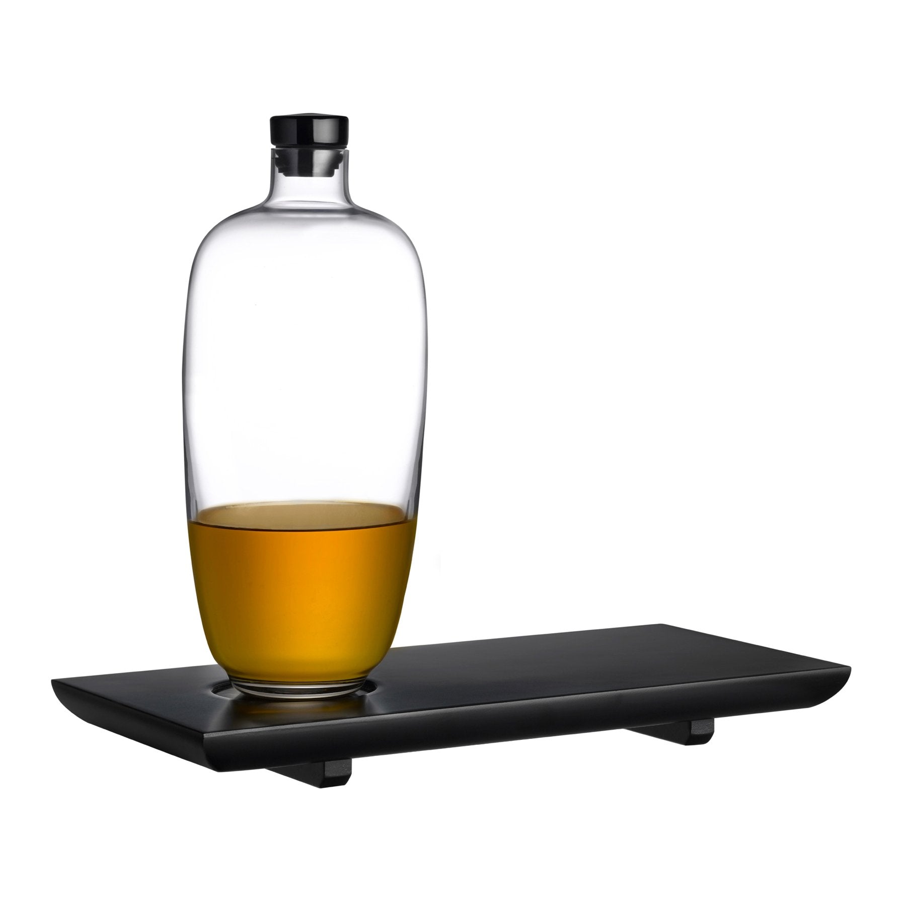 Kanpai Whiskey Decanter with Wooden Tray